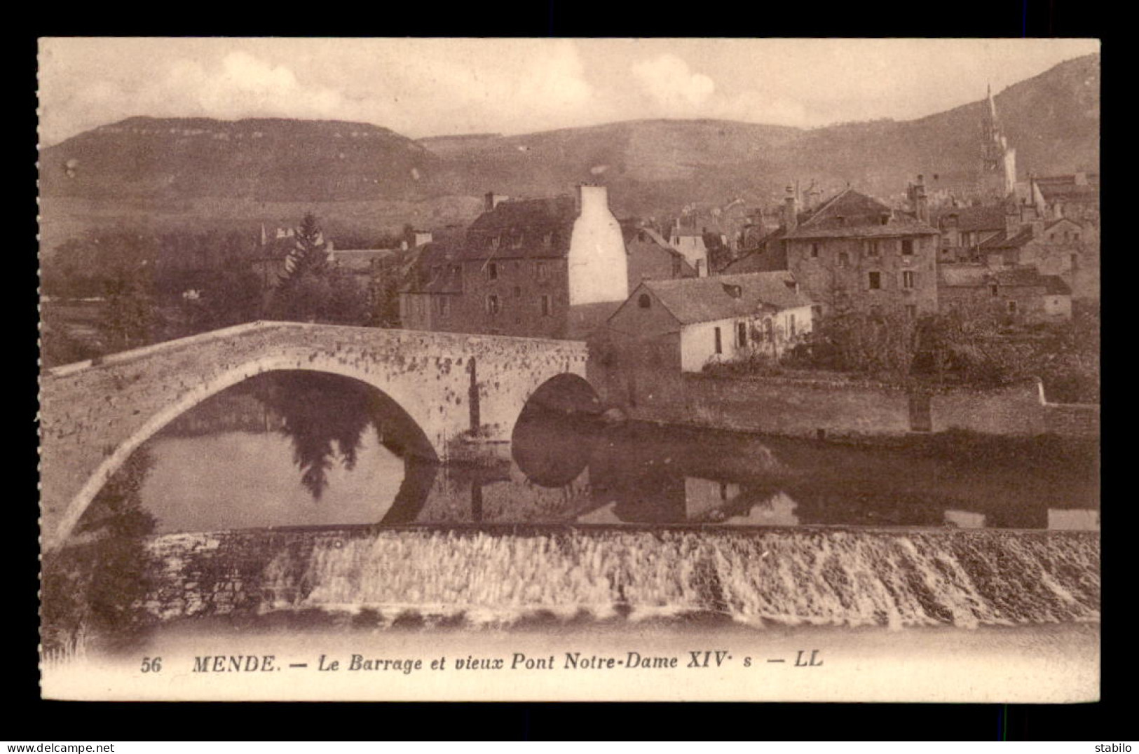 48 - MENDE - LE BARRAGE ET VIEUX PONT NOTRE-DAME - Mende