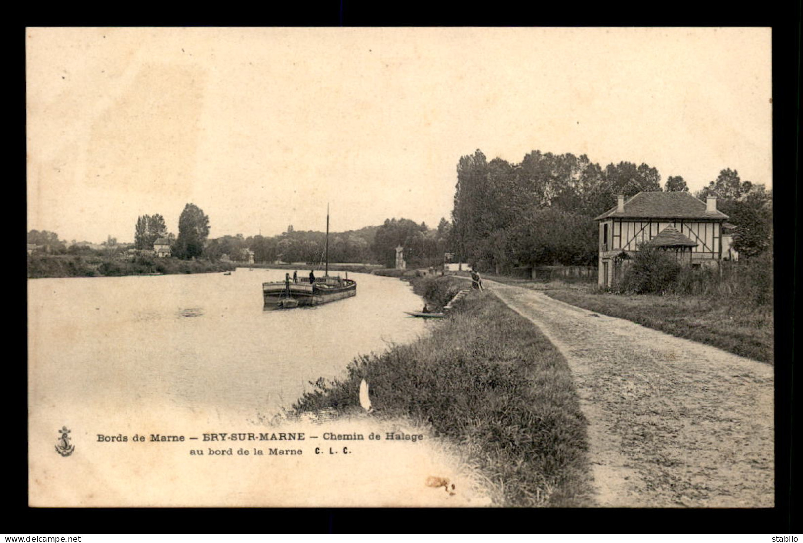 94 - BRY-SUR-MARNE - CHEMIN DE HALAGE - PENICHE - Bry Sur Marne