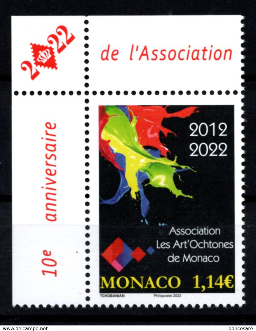 MONACO 2022 -  10 ANS DES ART'OCHTONES / Y.T. N° 3313   - NEUF ** - Ongebruikt