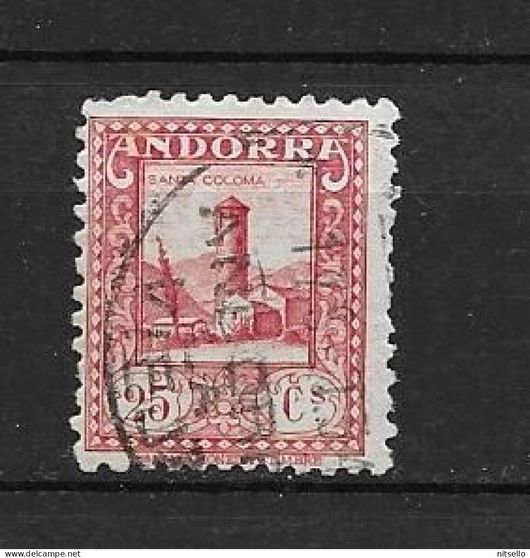 LOTE 2164 ///  (C035) ANDORRA 1929  YVERT Nº: 20      ¡¡¡ OFERTA - LIQUIDATION - JE LIQUIDE !!! - Oblitérés