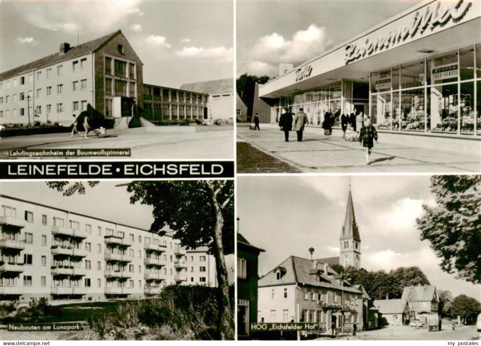 73901879 Leinefelde-Worbis Lehrlingswohnheim Einkaufszentrum Neubauten Lunapark  - Worbis