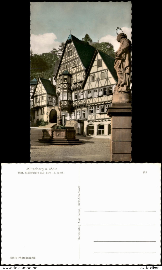 Ansichtskarte Miltenberg (Main) Hist. Marktplatz Aus Dem 15. Jahrhundert 1960 - Miltenberg A. Main