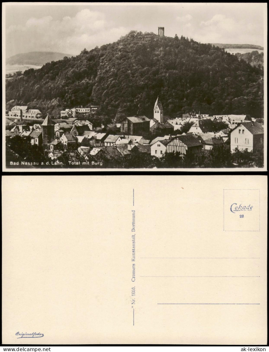 Ansichtskarte Nassau (Lahn) Panorama-Ansicht, Totale Mit Burg 1920 - Nassau