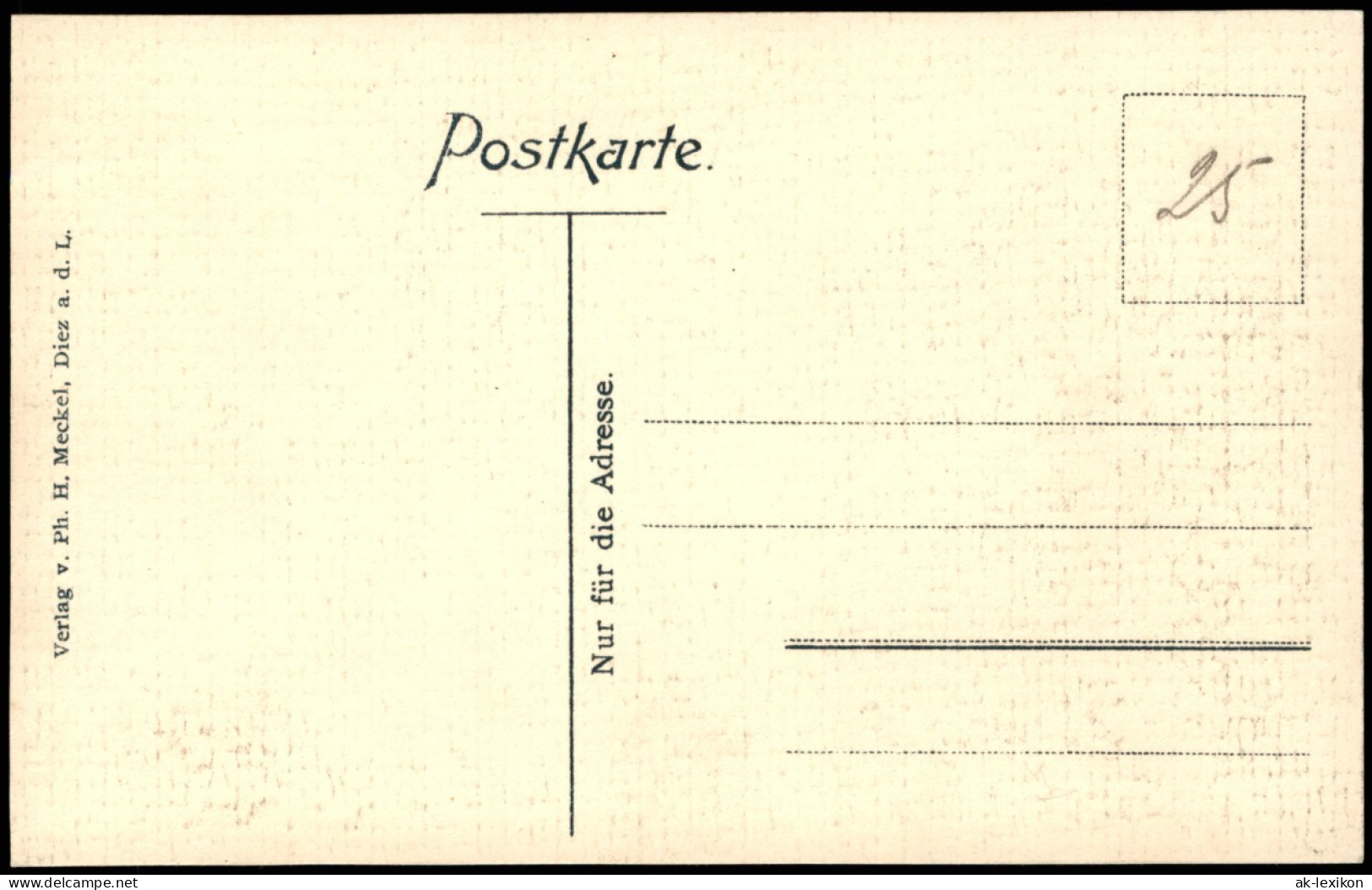 Ansichtskarte Diez (Lahn) ORANIENSTEIN BEI DIEZ SCHLOSSGARTEN-PARTIE 1920 - Diez