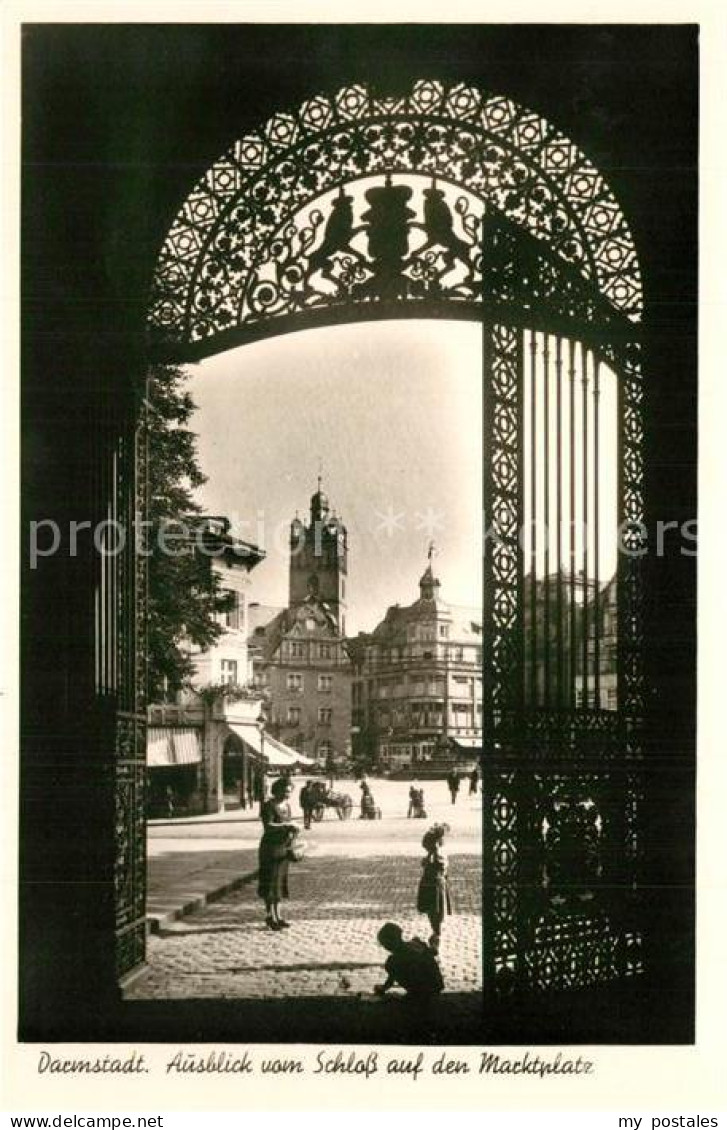 73356494 Darmstadt Ausblick Vom Schloss Auf Den Marktplatz Darmstadt - Darmstadt