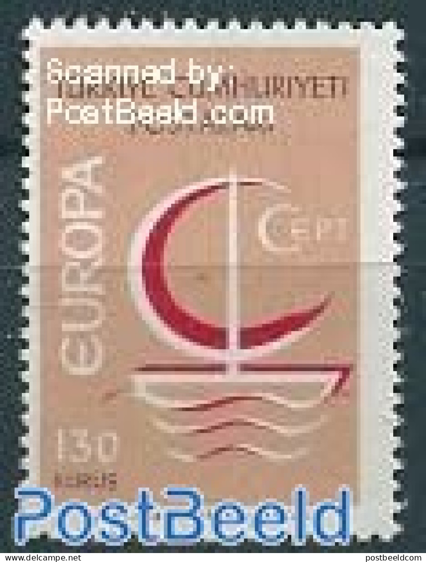 Türkiye 1966 Europa, 130K, Wrong Colour, Mint NH, History - Various - Europa (cept) - Errors, Misprints, Plate Flaws - Andere & Zonder Classificatie