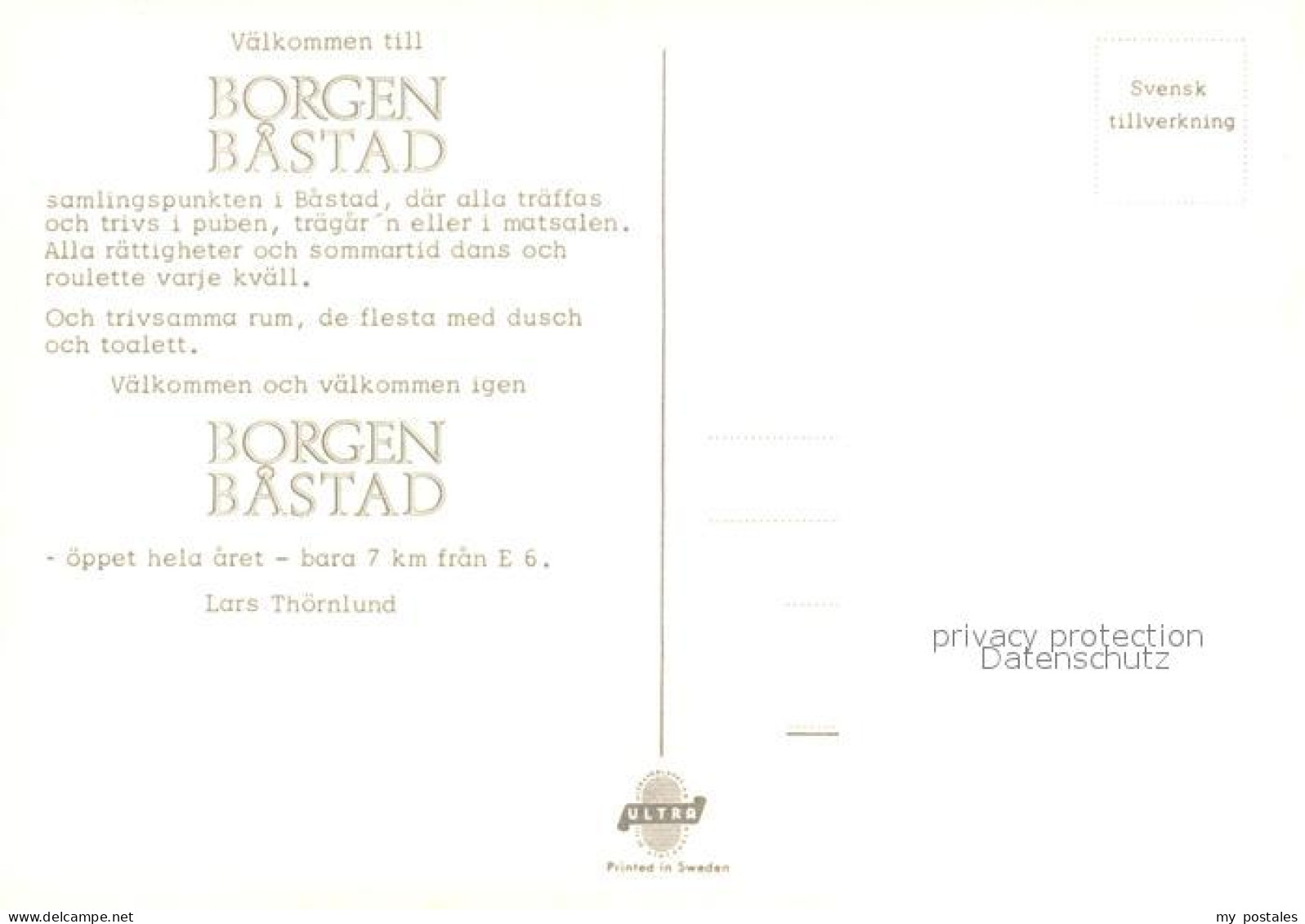 73355396 Bastad Hotel Restaurant Borgen Bastad - Suède