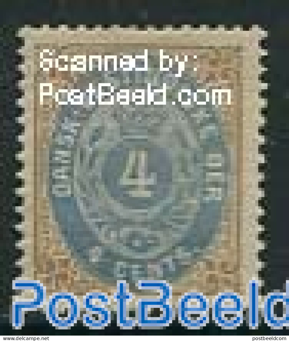 Danish West Indies 1873 7c, Brown/blue, Normal Frame, Stamp Out Of Set, Unused (hinged) - Danemark (Antilles)