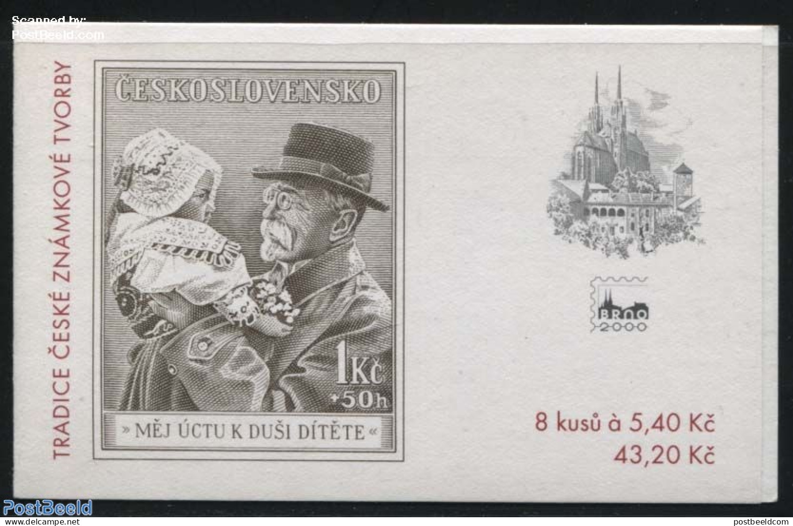 Czech Republic 2000 Stamp Traditions Booklet, Mint NH, Stamp Booklets - Stamps On Stamps - Other & Unclassified