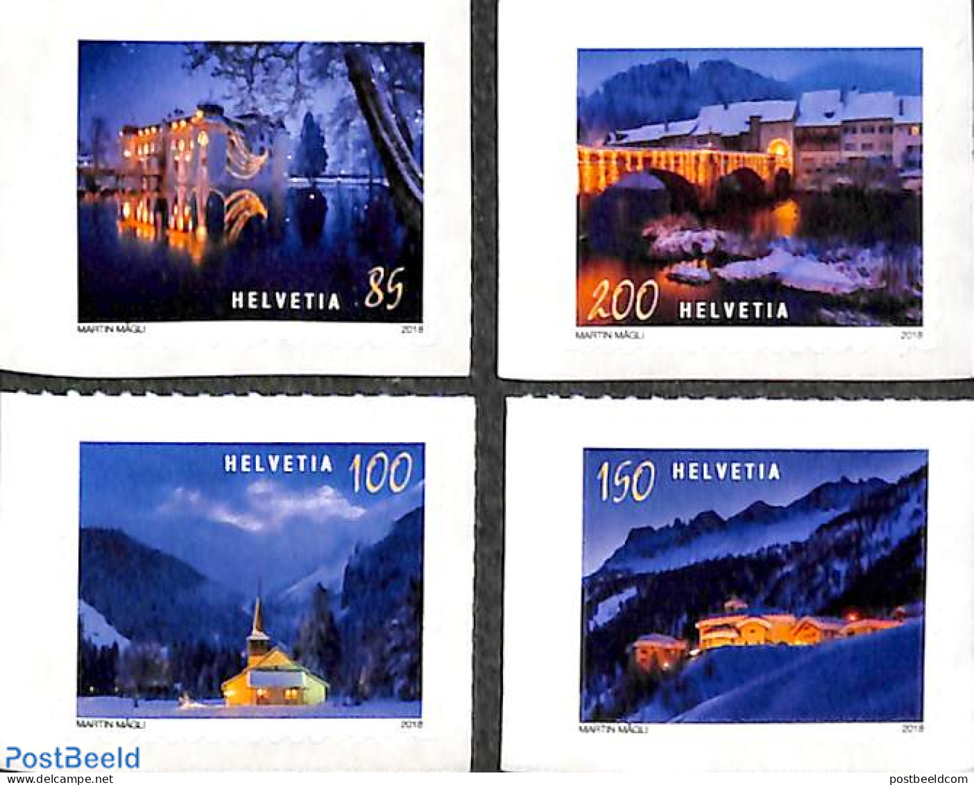 Switzerland 2018 Christmas 4v, Mint NH, Religion - Christmas - Ungebraucht