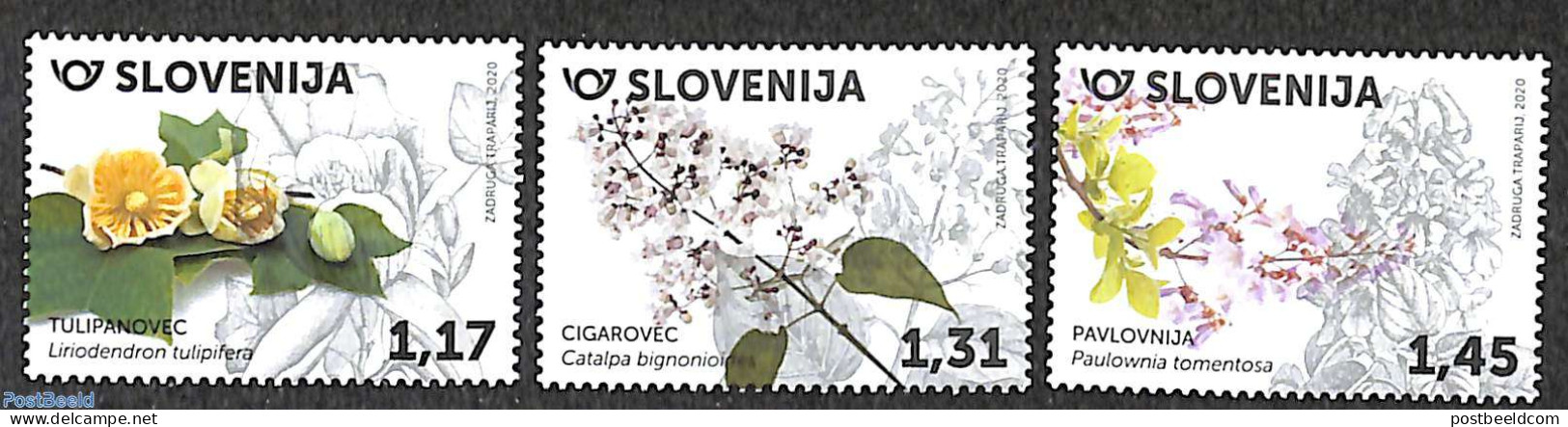 Slovenia 2020 Flowers 3v, Mint NH, Nature - Flowers & Plants - Slovenië