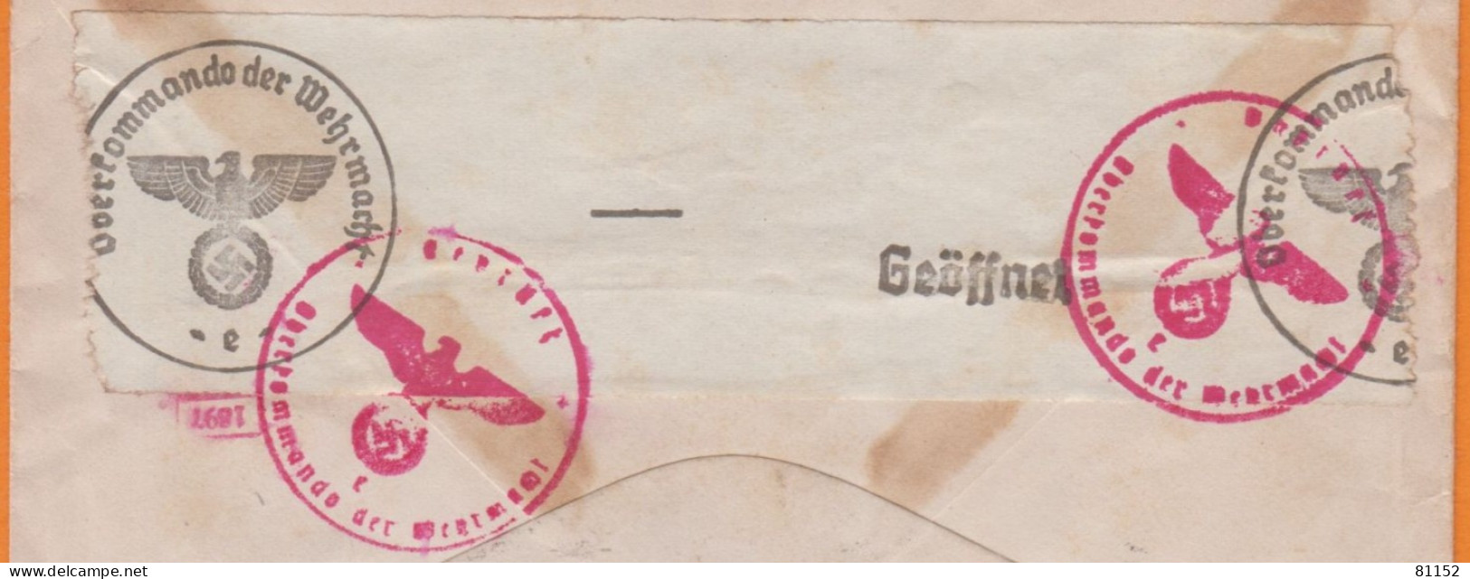 U.S.A. Lettre Avec CENSURE ALLEMANDE De PELLA. IOWA Le 6 AUG 1941 Pour DEN HAAG Pays-Bas  à 5 Cents - Covers & Documents