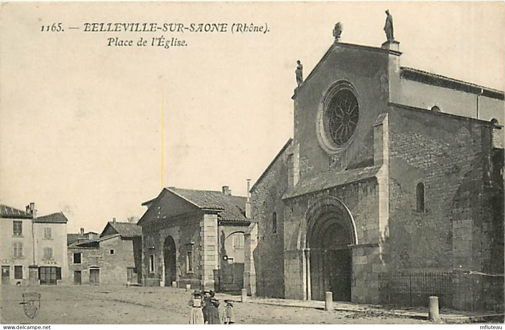 69* BELLEVILLE SUR SAONE Place Eglise   MA103,1180 - Belleville Sur Saone