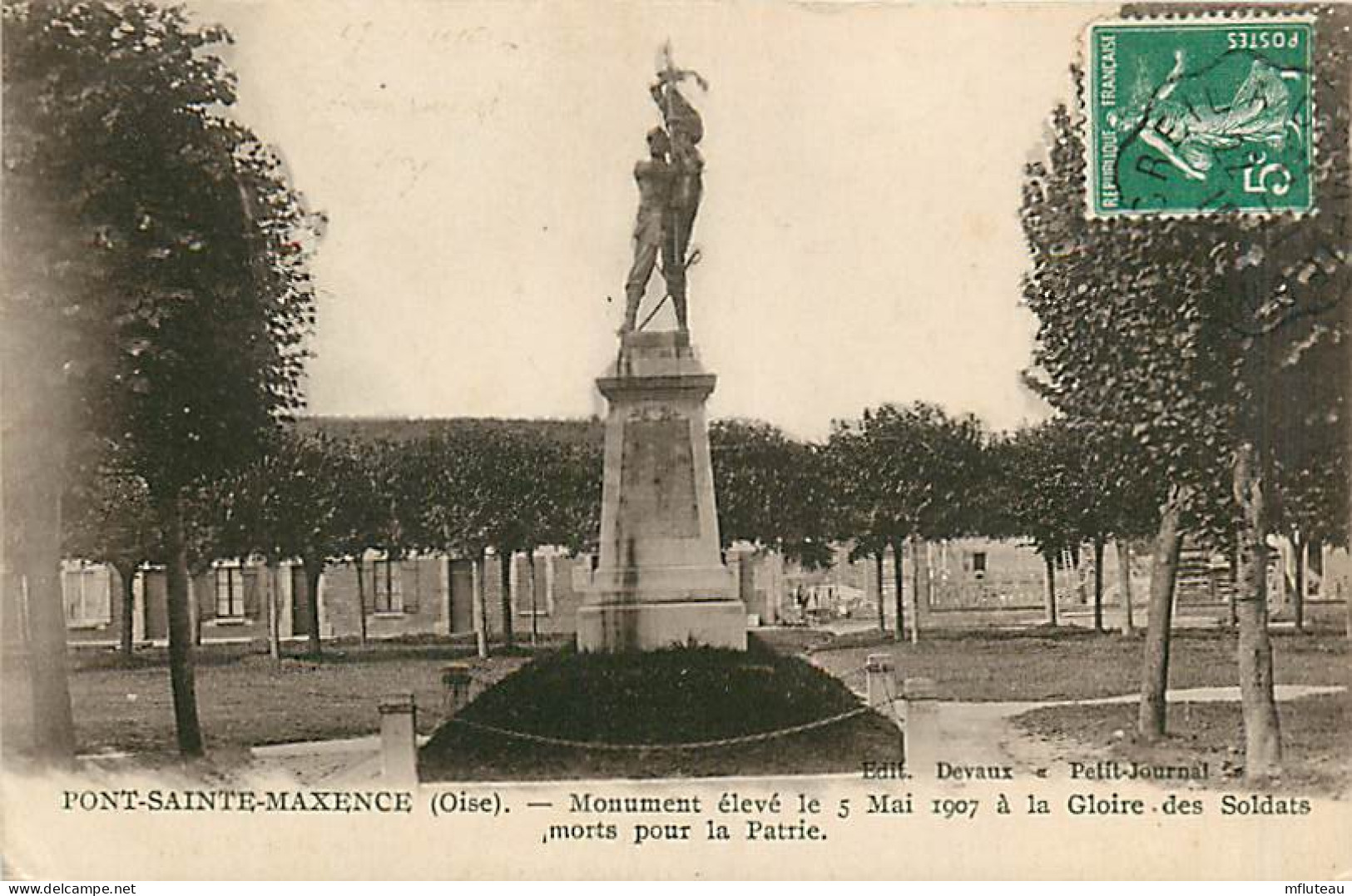 60* PONT STE MAXENCE  Monuments Morts 1907       MA105,0938 - Pont Sainte Maxence