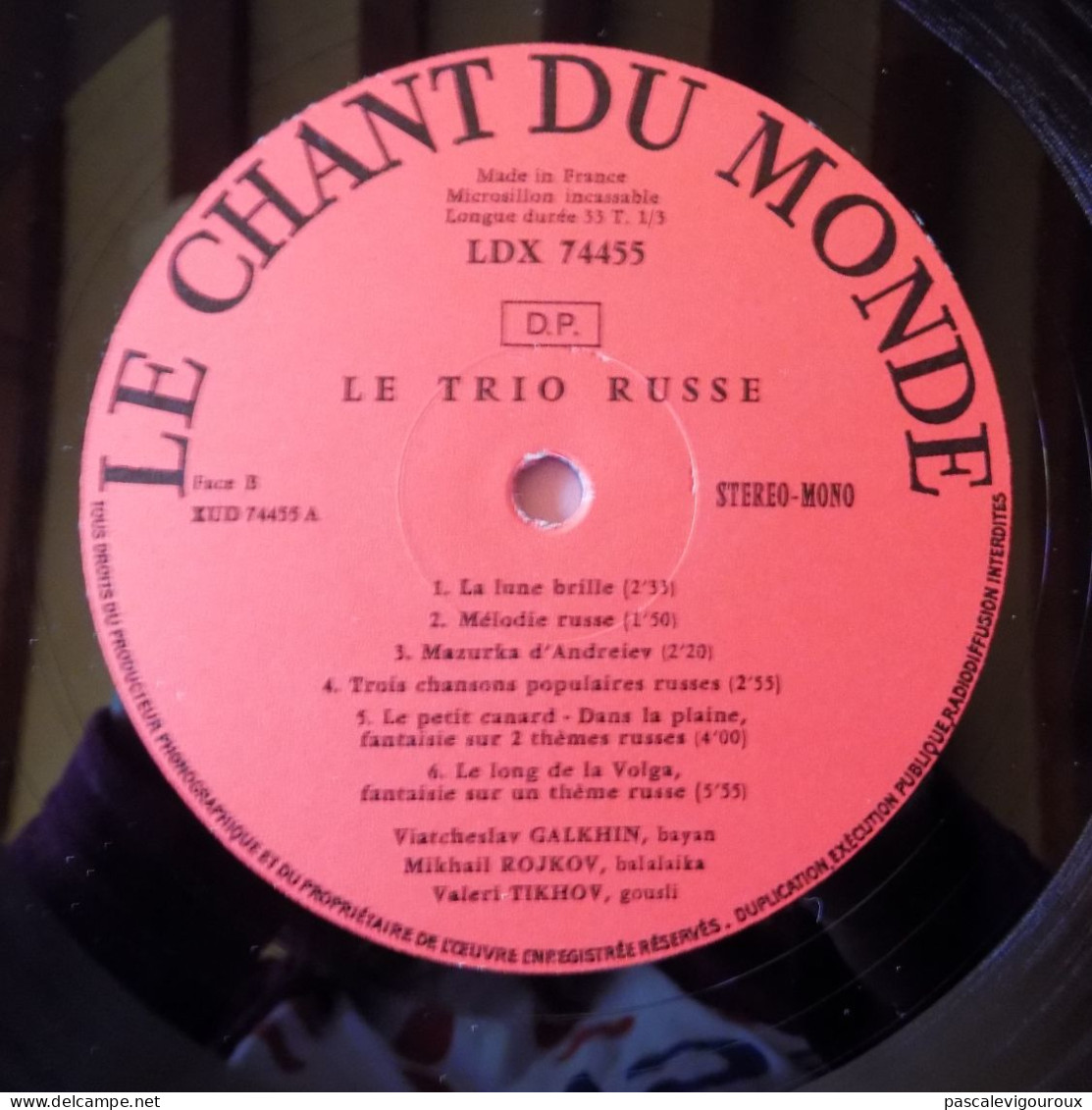 Le Trio Russe – Le Chant Du Monde 33 Tours - Country & Folk