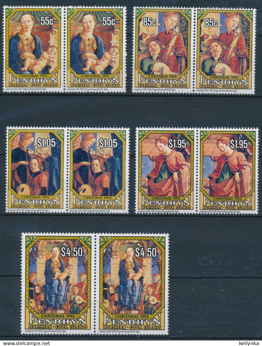 Penrhyn - Cook Island - 642/646 - Blocks Of 4 - Christmas - 1988 - MNH - Penrhyn