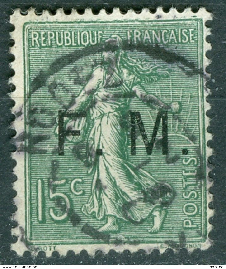 France  FM  3  Ob TB  - Timbres De Franchise Militaire