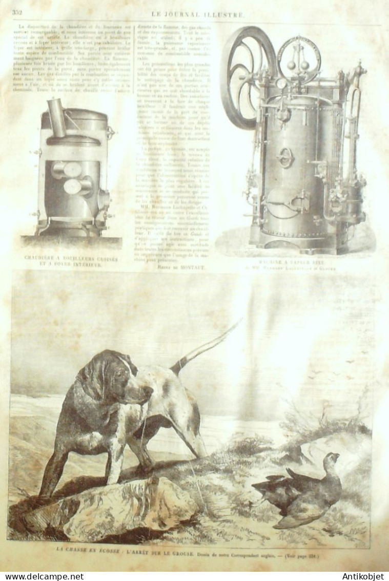 Le Journal Illustré 1865 N°90 Pont-à-Mousson (54) Biarritz (64) Domremy (88) Constantinople Portugal Ecosse - 1850 - 1899