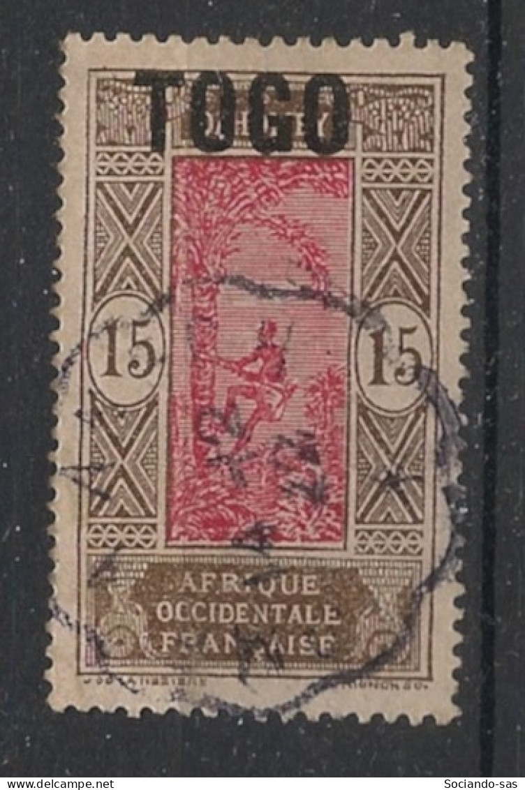 TOGO - 1921-22 - N°YT. 106 - Cocotier 15c Brun Et Rosé - Oblitéré / Used - Oblitérés