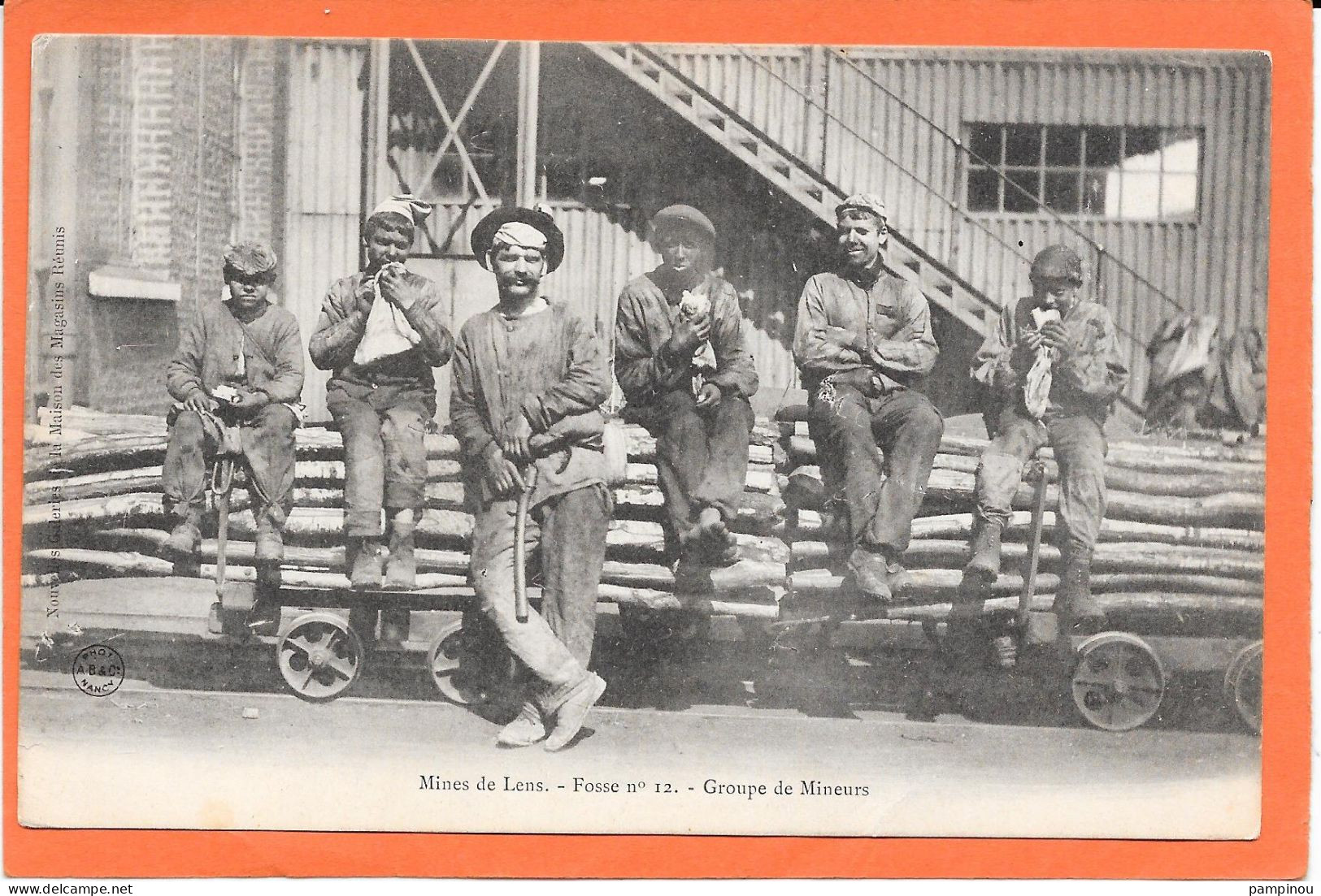 METIERS - Mines, Mineurs  - Mines De LENS. Fosse 12. Groupe Mineurs - Bergbau