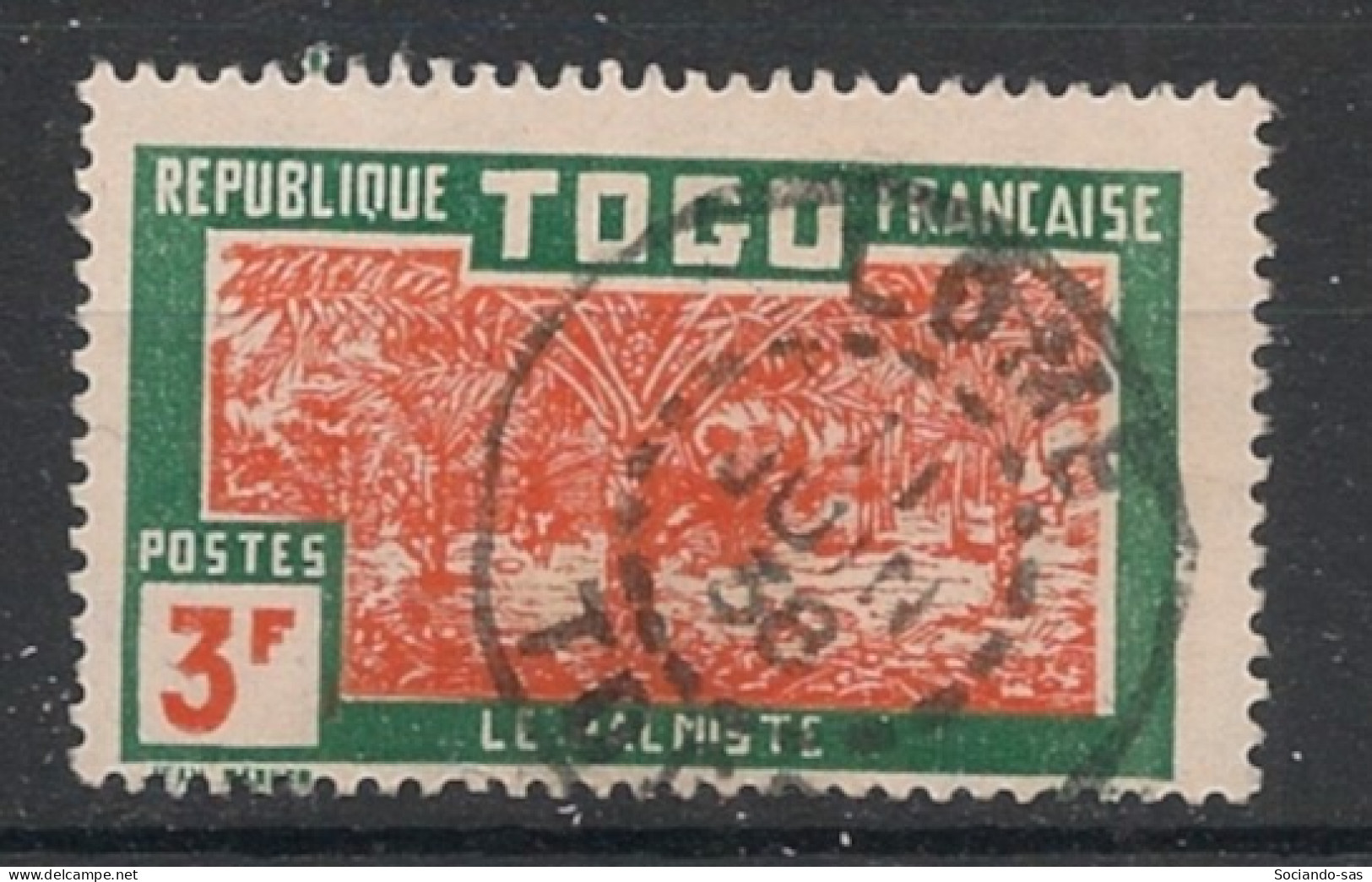 TOGO - 1926-27 - N°YT. 149 - Palmiste 3f Vert - Oblitéré / Used - Usados