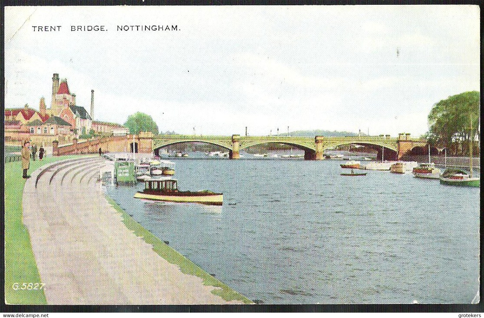 NOTTINGHAM Trent Bridge 1955 To Peruwelz / Belgium - Nottingham