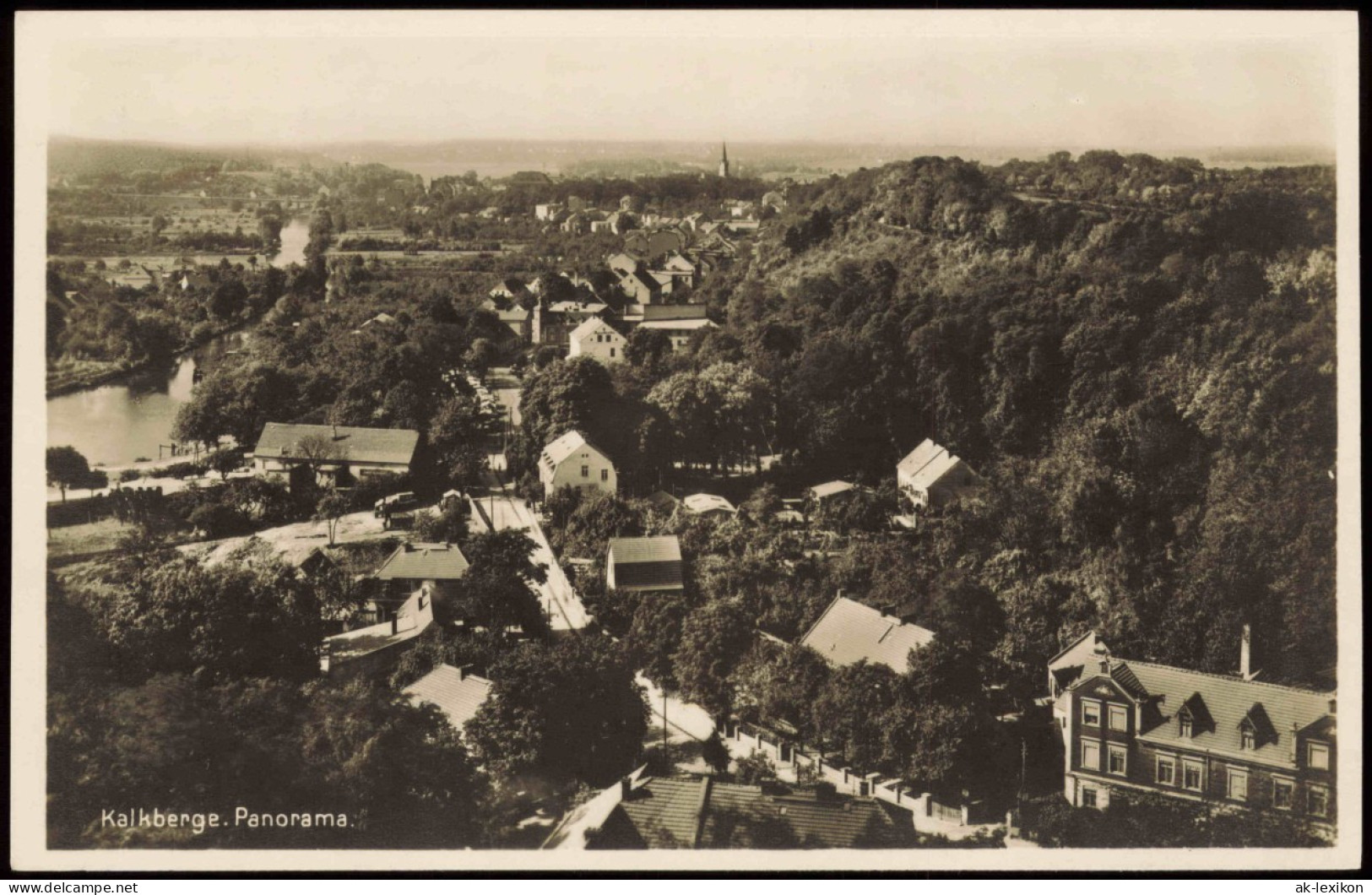 Ansichtskarte Kalkberge-Rüdersdorf Bei Berlin Stadt Und Straßenblick 1928 - Ruedersdorf