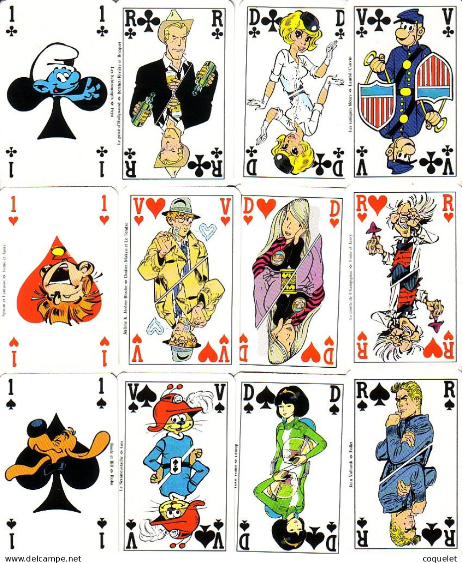 SPIROU -  Jeu Complet De 56 Cartes Toutes Avec Personnages Du Journal SPIROU  +  3 Jokers Différents + 1 Carte Blanche - Carte Da Gioco