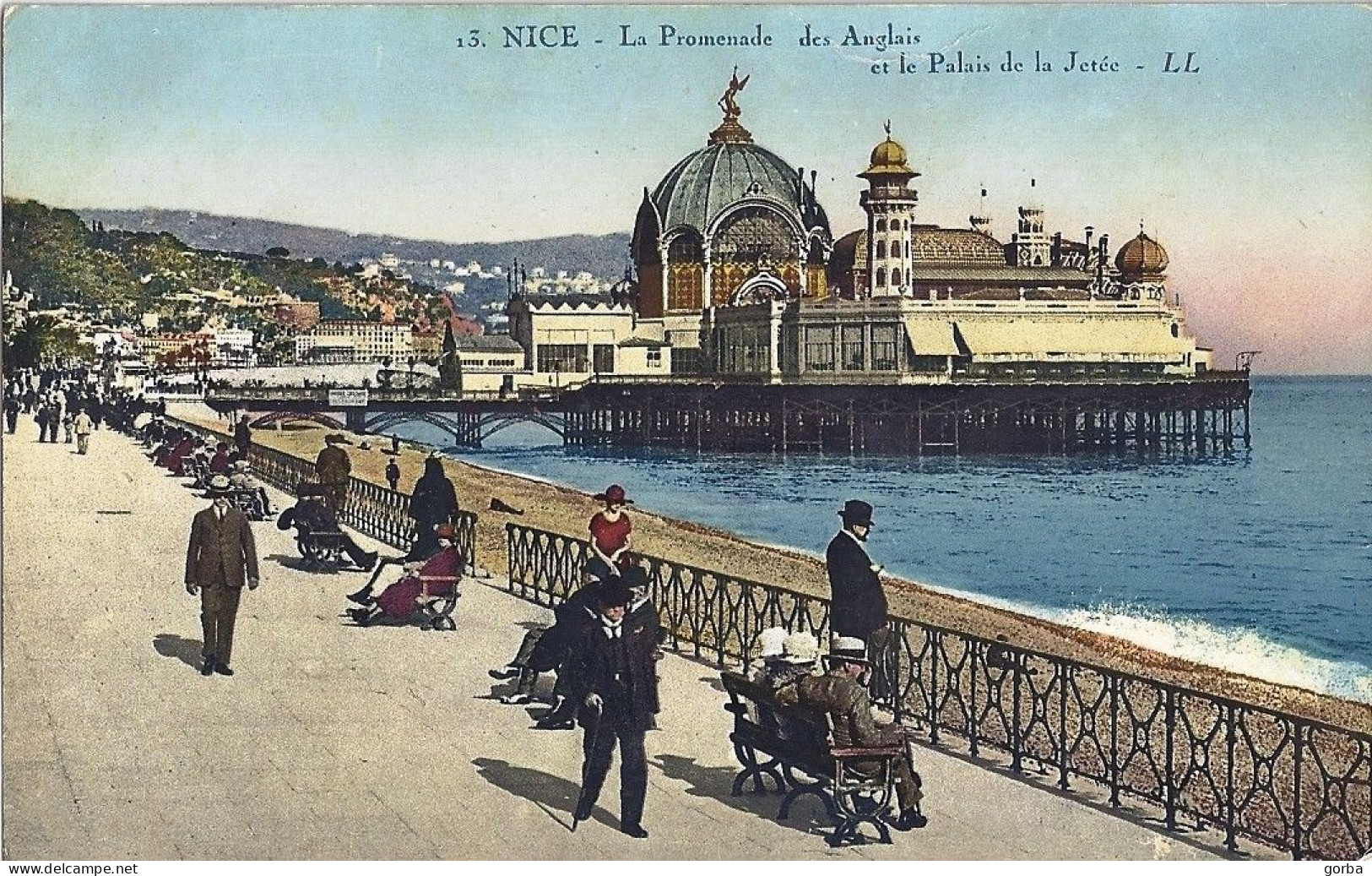 *CPA - 06 NICE - La Promenade Des Anglais Et Le Palais De Jetée - Animée - Colorisée - Bauwerke, Gebäude