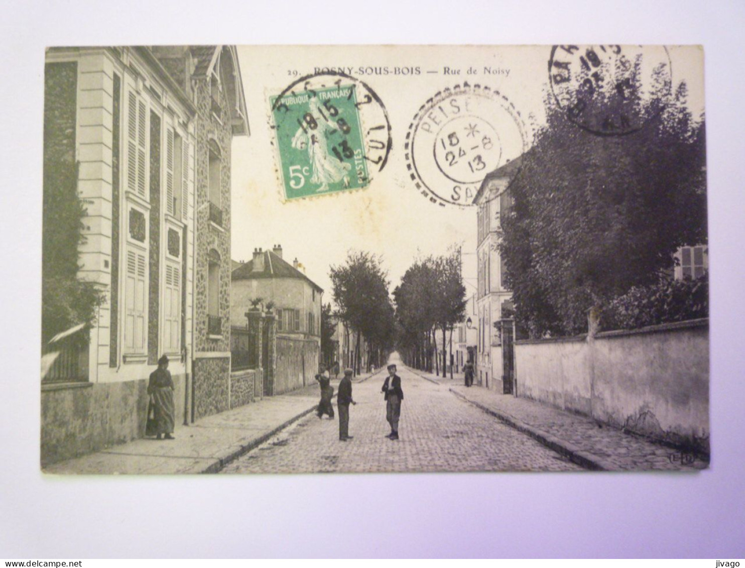 2024 - 1708  ROSNY-sous-BOIS  (Seine-Saint-Denis)  :  Rue De Noisy   1913    XXX - Rosny Sous Bois