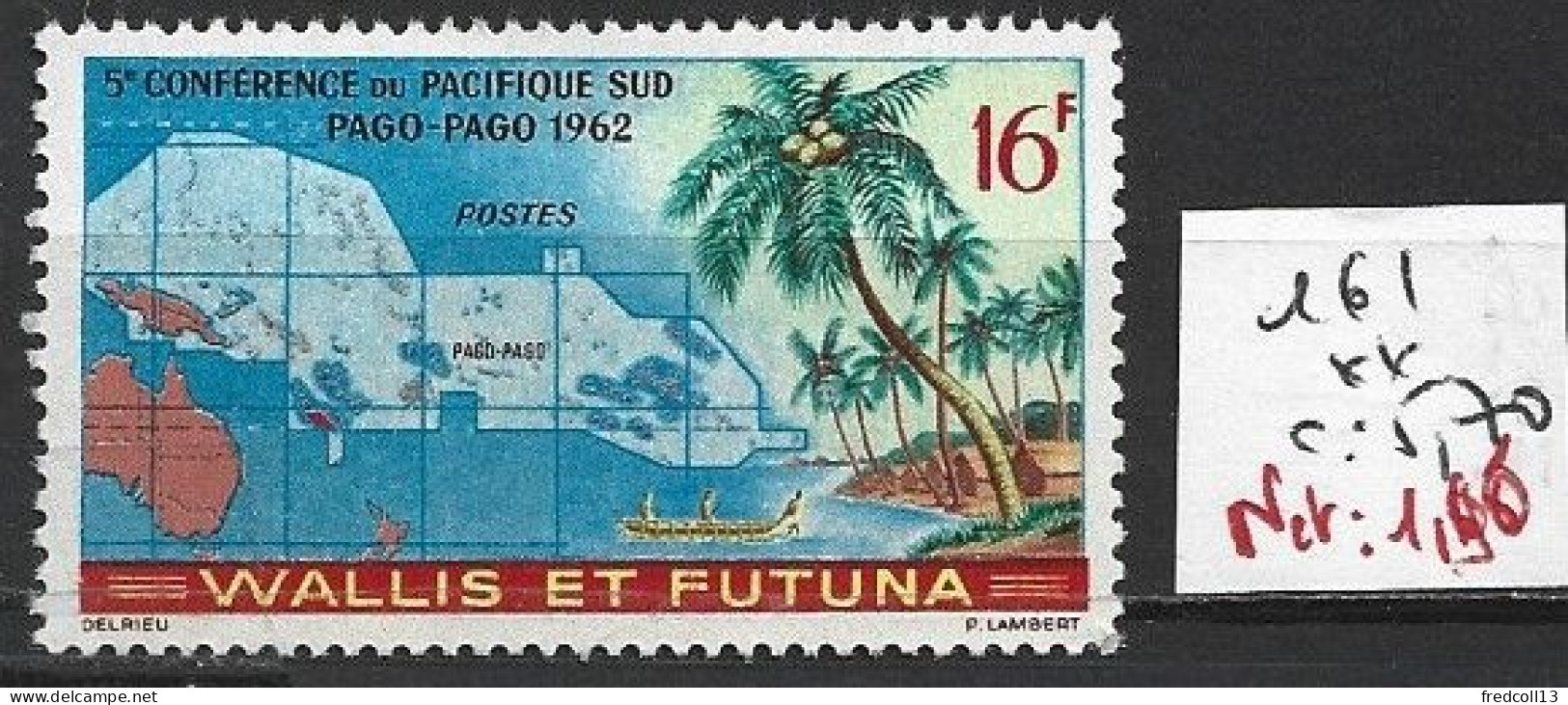 WALLIS ET FUTUNA 161 ** Côte 5.70 € - Neufs