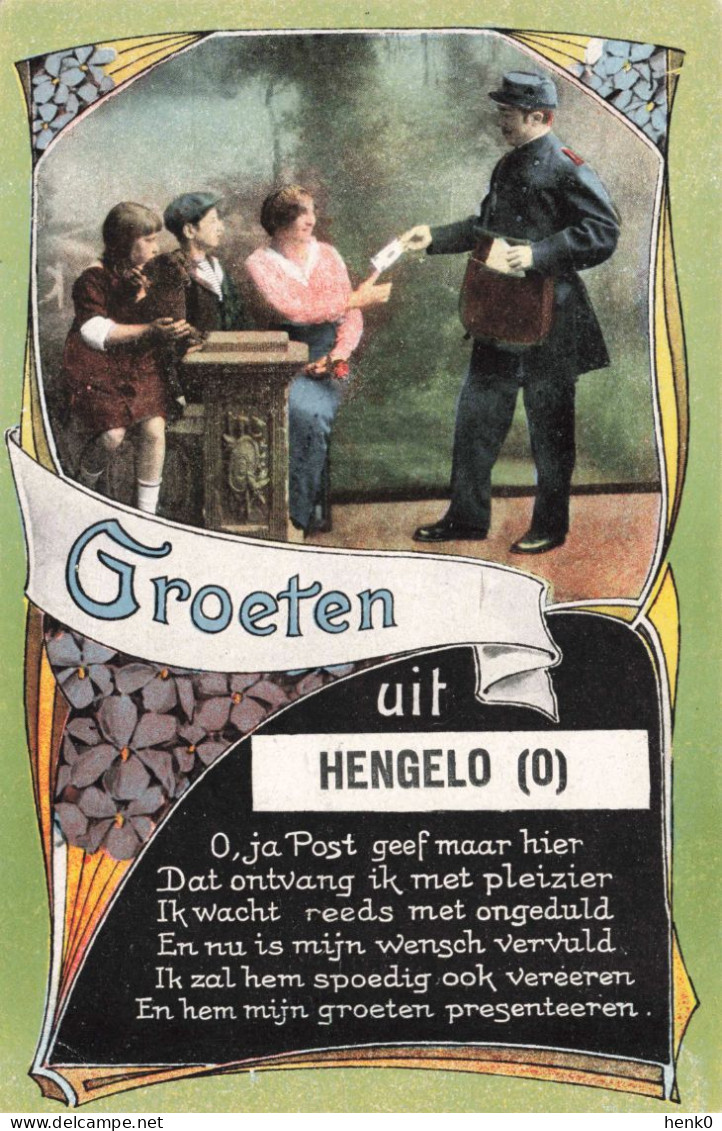 Hengelo Groeten Uit Fantasiekaart Oud ±1915 C3123 - Hengelo (Ov)