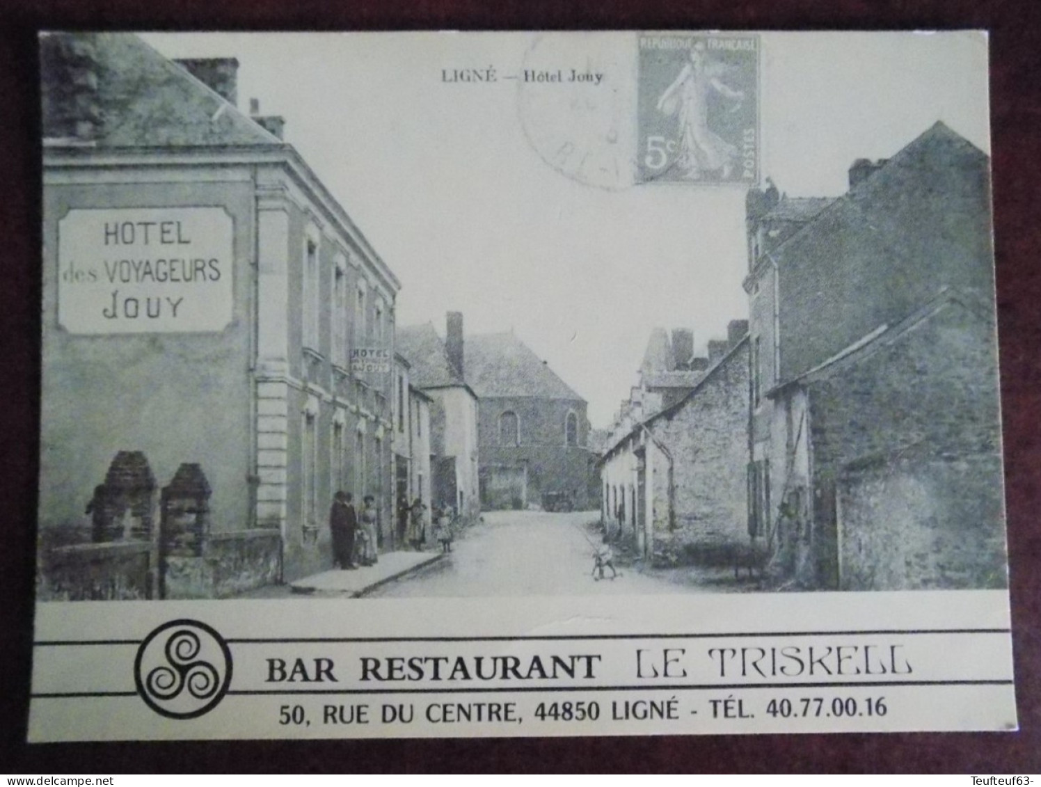 Cpm Ligné ; Bar Restaurant Le Triskell - Ligné