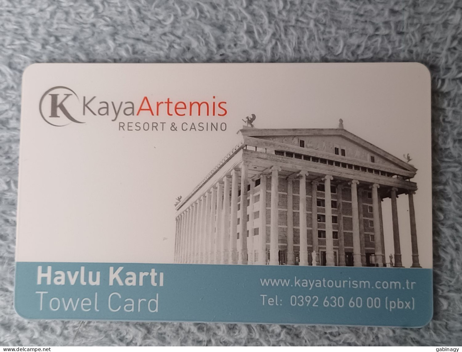 HOTEL KEYS - 2596 - TURKEY - KAYA ARTEMIS RESORT & CASINO - Chiavi Elettroniche Di Alberghi