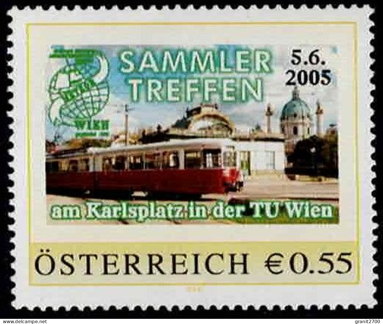 PM Sammlertreffen 5.6.2005 Am Karlsplatz In Der TU Wien Ex Bogen Nr. 8006117  Postfrisch - Personalisierte Briefmarken