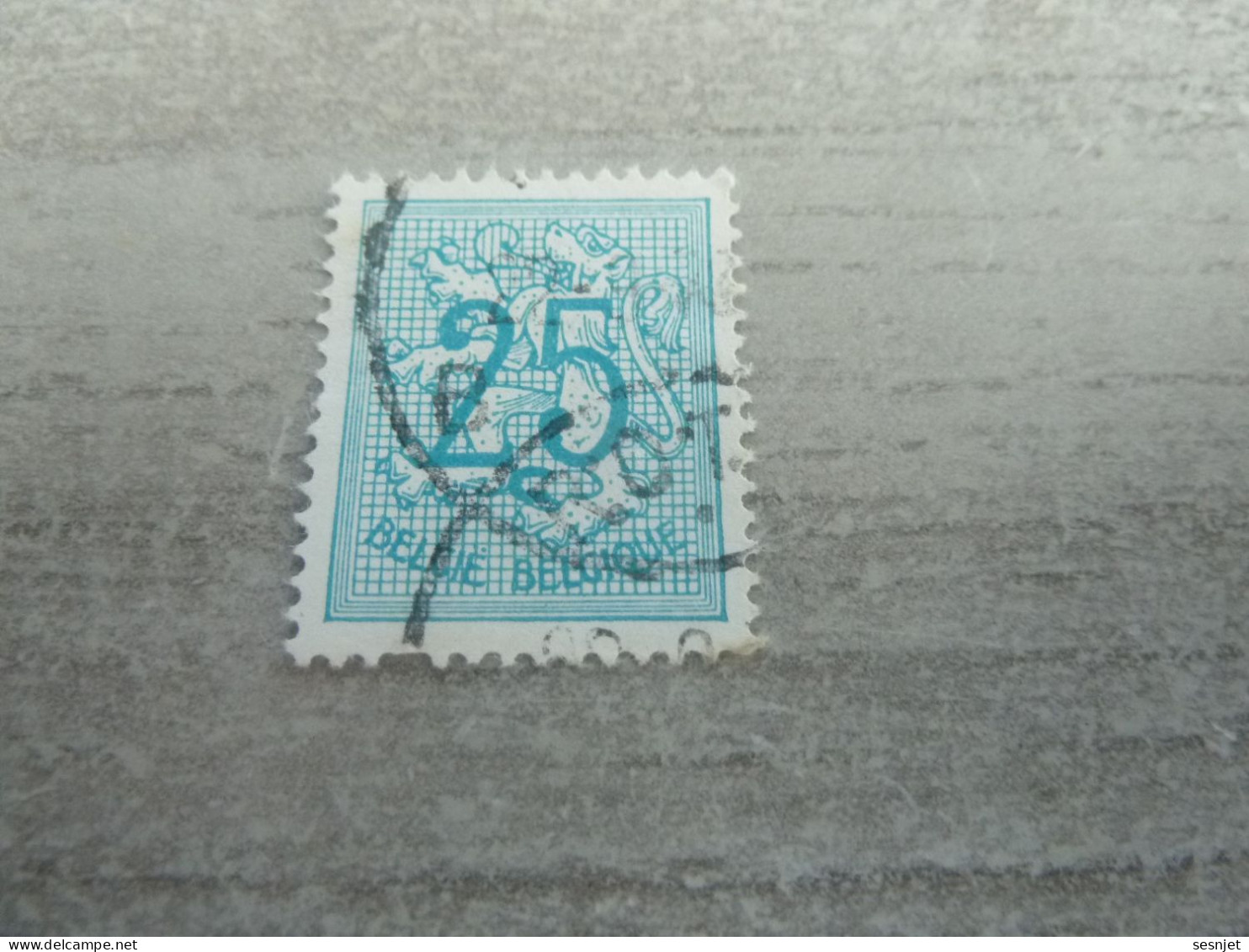 Belgique - Lion - 25c. - Bleu Clair - Oblitéré - Année 1960 - - Used Stamps