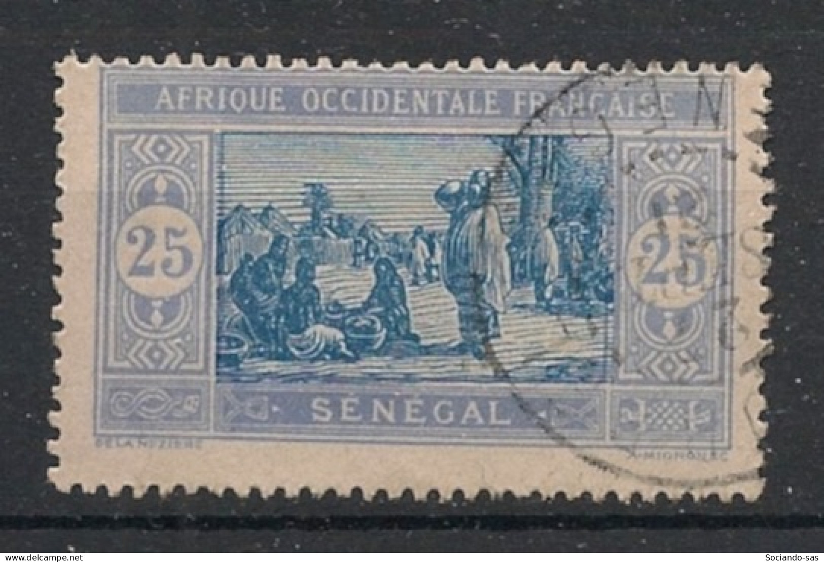 SENEGAL - 1914-17 - N°YT. 60 - Marché 25c Outremer - Oblitéré / Used - Gebraucht