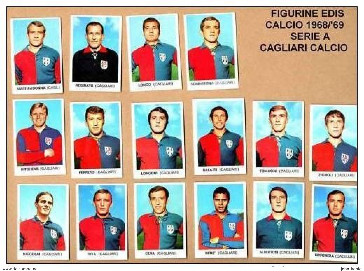 Lotto Figurine - EDIS 1968-69 NUOVE (CAGLIARI) - Otros & Sin Clasificación