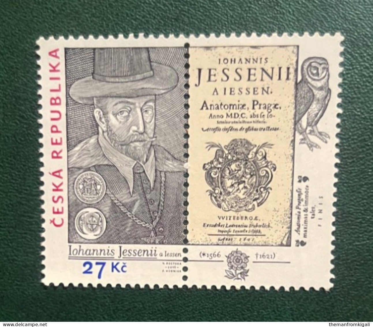 Czech Republic 2016 - The 450th Anniversary Of The Birth Of Jan Jessenius, 1566-1621 - Joint Issue With Hungary, Poland - Other & Unclassified