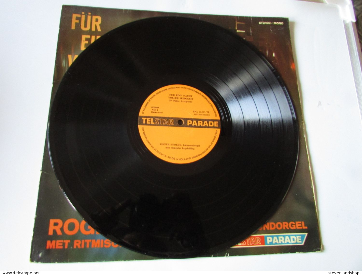 ROGER SNOECK, FUR EINE NACHT VOLLER SELIGKEIT. HAMMOND ORGEL, LP - Instrumental