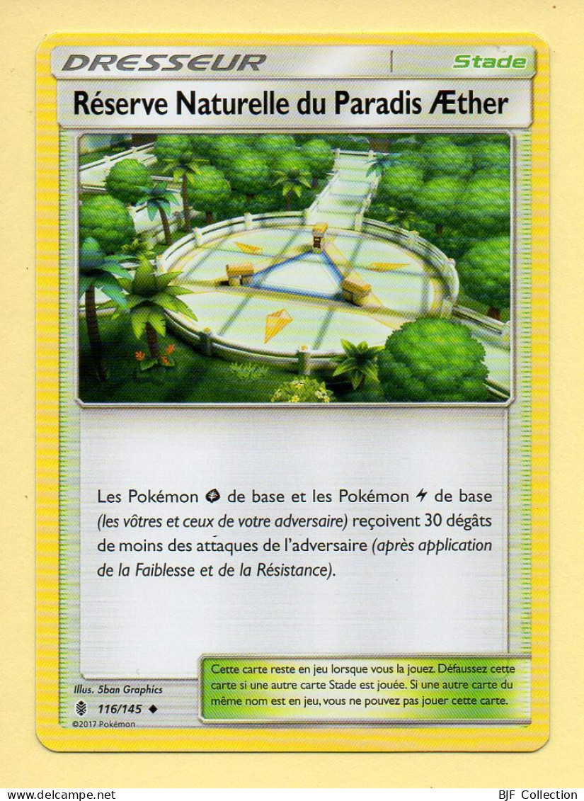 Pokémon N° 116/145 – Dresseur / Stade – RESERVE NATURELLE DU PARADIS AETHER / Soleil Et Lune - Gardiens Ascendants - Sun & Moon