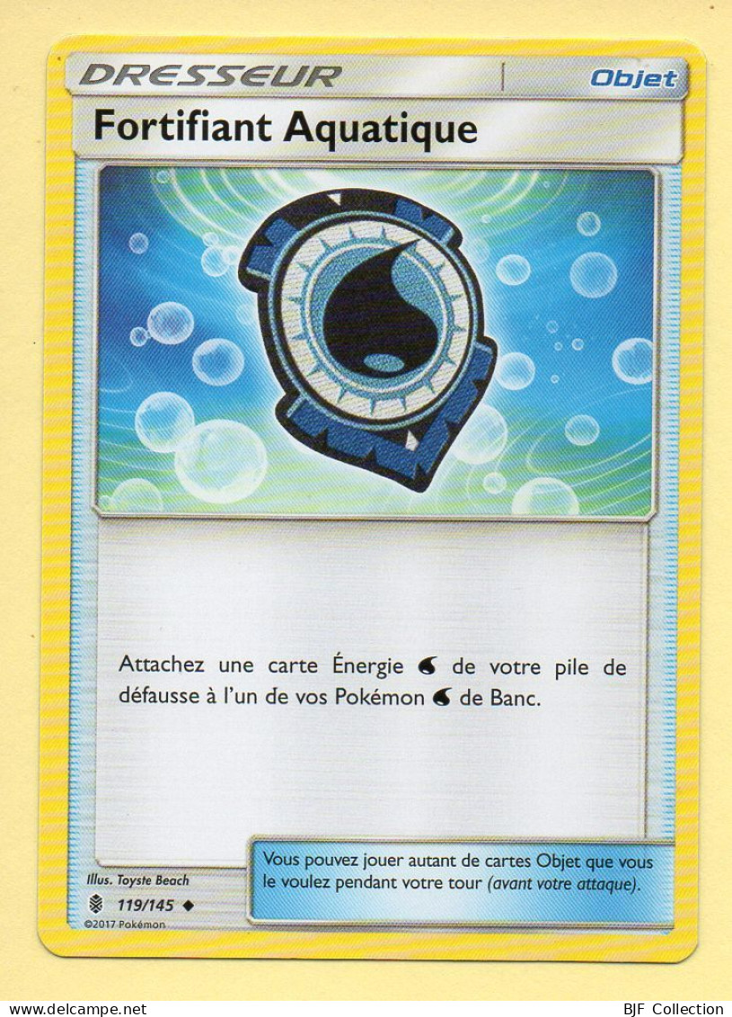 Pokémon N° 119/145 – Dresseur / Objet – FORTIFIANT AQUATIQUE / Soleil Et Lune - Gardiens Ascendants - Sun & Moon