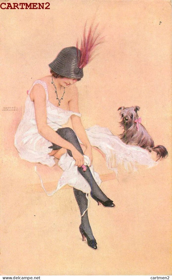 RAPHAEL KIRCHNER " RIQUETTE ET SON CHIEN " ILLUSTRATEUR ART DECO ILLUSTRATOR - Kirchner, Raphael