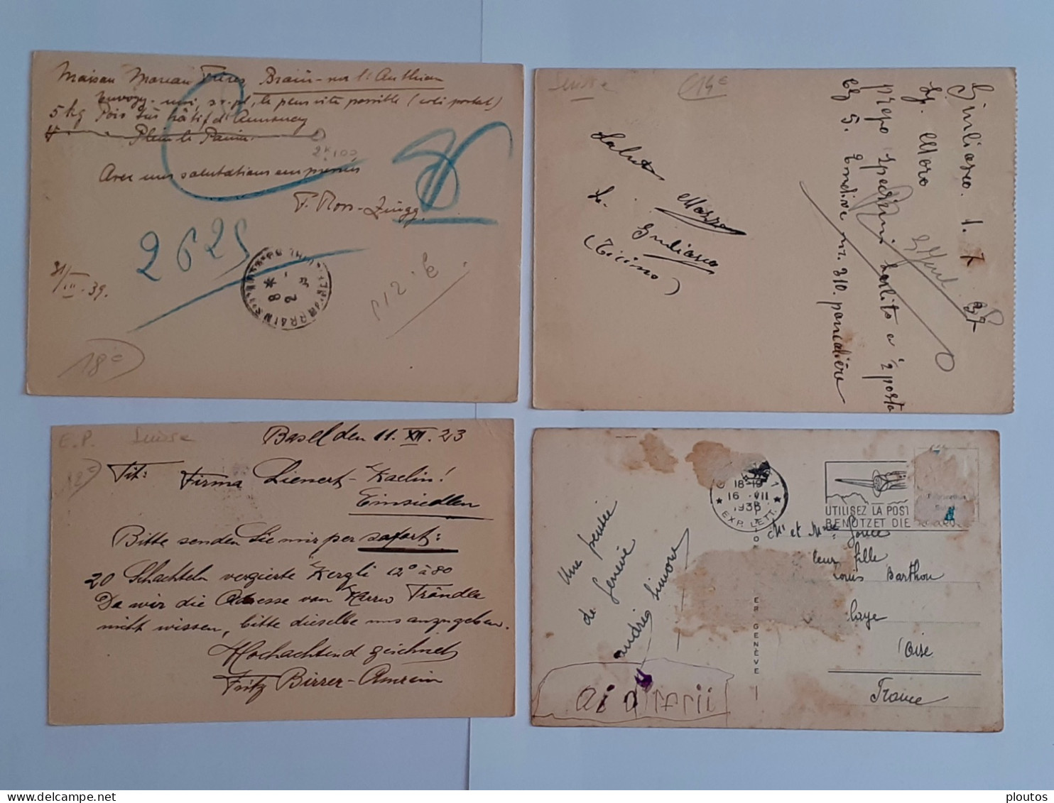 Suisse. Lot 85 CPA / Entiers postaux.