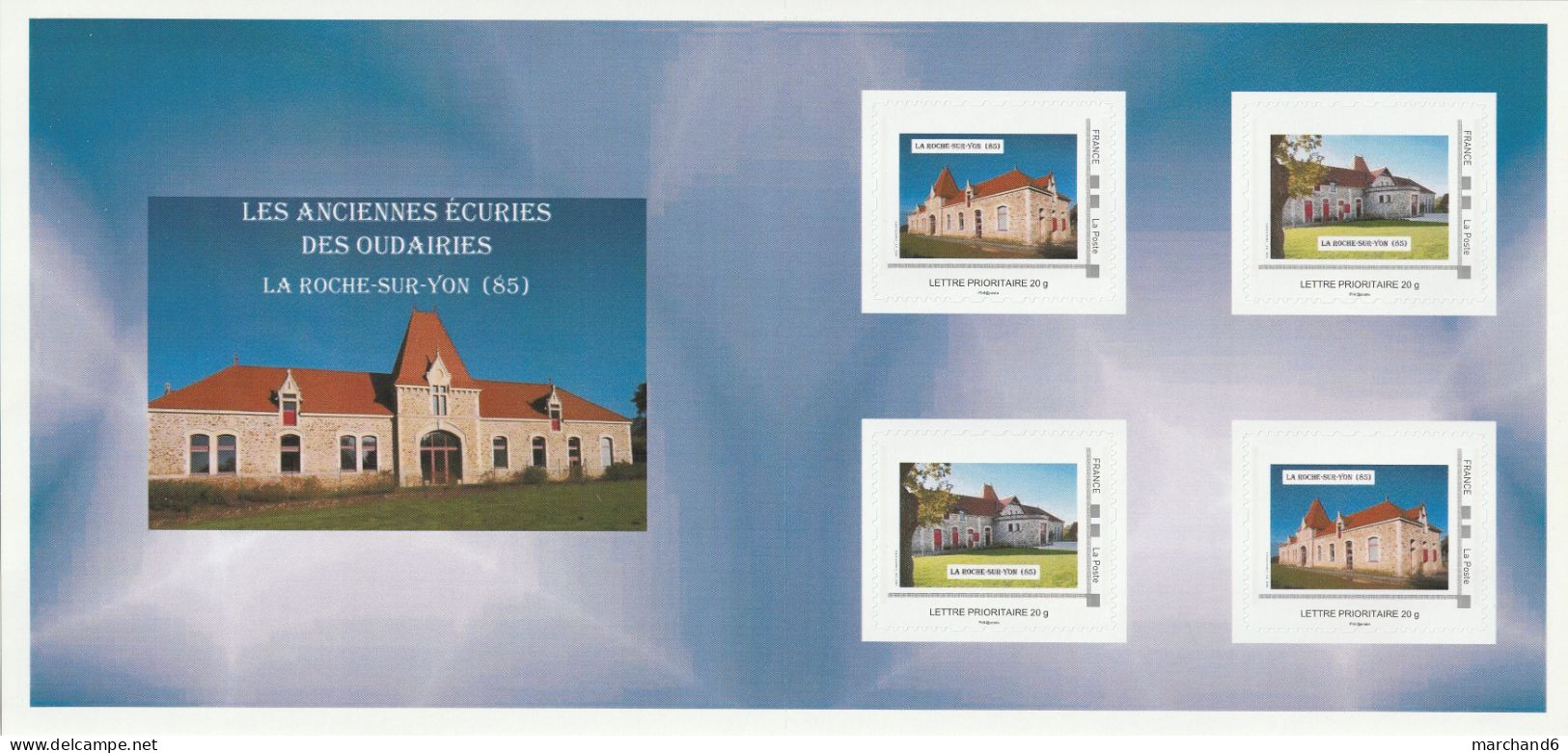 Feuillet Collector Les Anciennes écuries Des Oudairies Roche Sur Yon France 2014 IDT L P 20gr 4 Timbres Autoadhésifs N° - Collectors