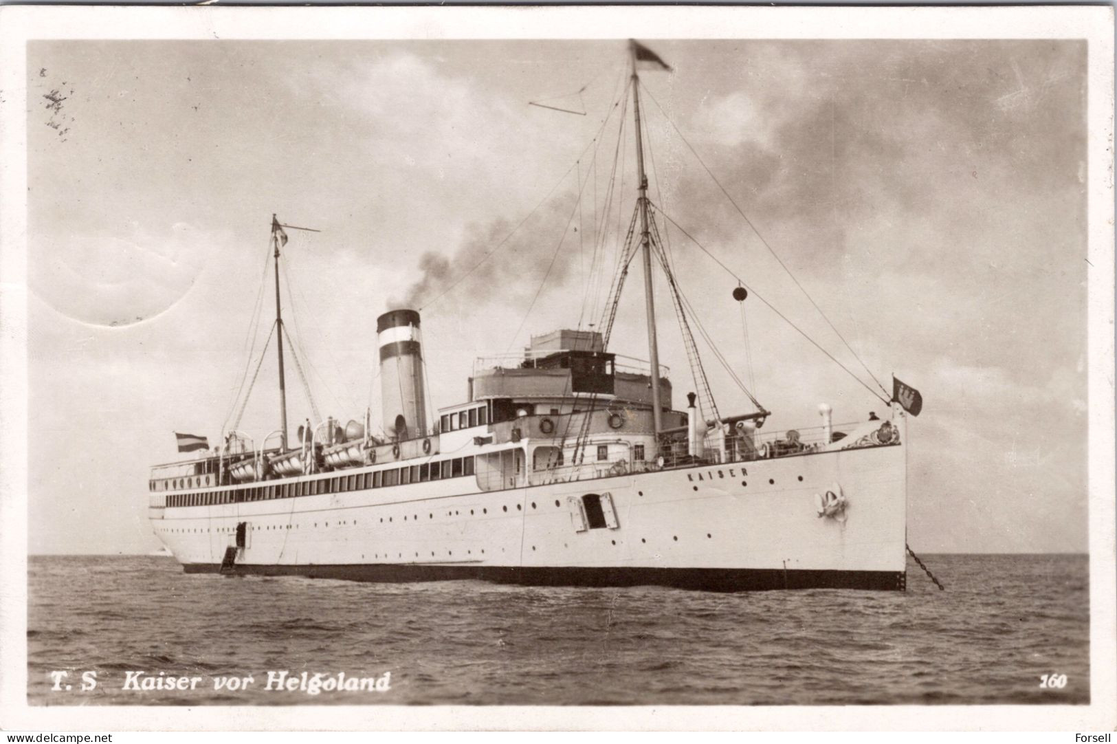 T.S. Kaiser Vor Helgoland (Gelaufen 1931) (Schiff / Ship) - Helgoland
