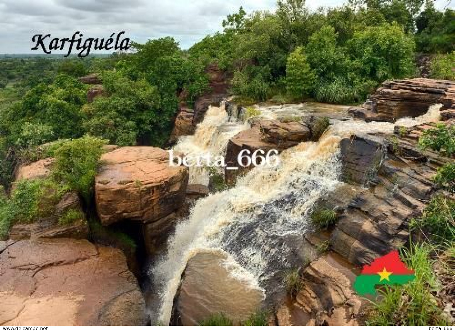 Burkina Faso Karfiguela Falls New Postcard - Burkina Faso