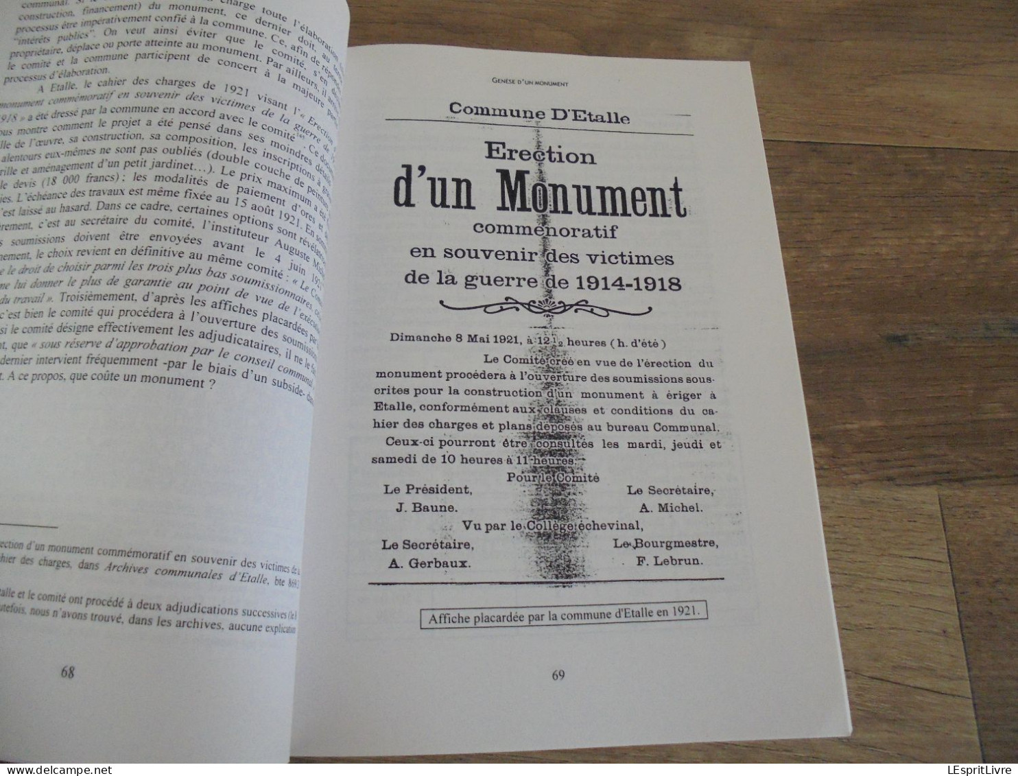 LA MEMOIRE DE LA GUERRE 1914 1918 à Travers les Monuments aux Morts Guerre 14 18 Etalle Habay Léglise Tintigny Anlier