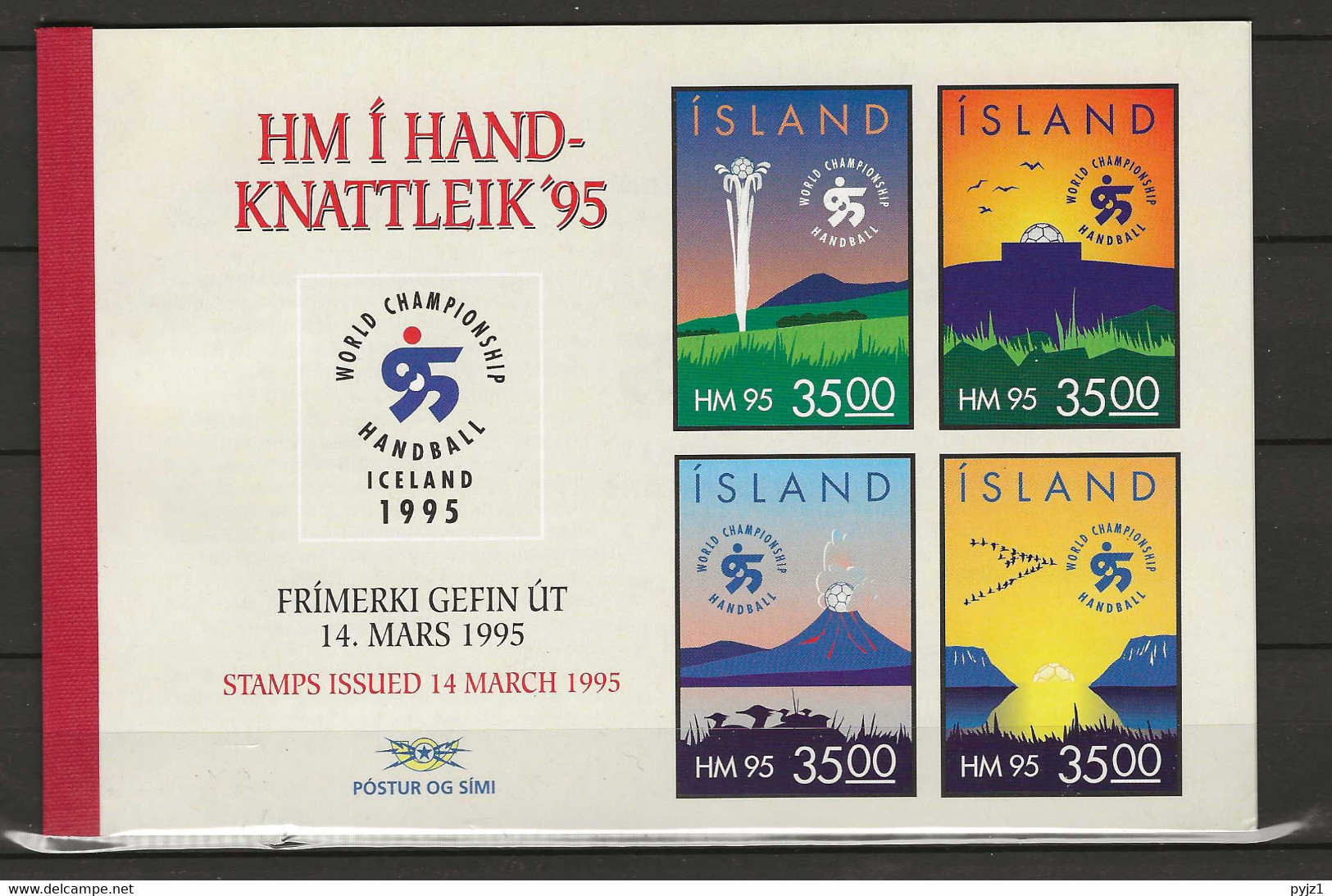 1995 MNH Iceland Booklet Mi 820-23 MH7 Postfris** - Booklets