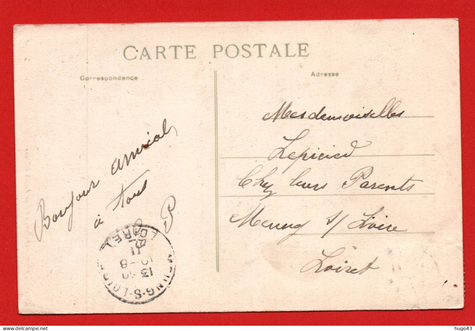 (RECTO / VERSO) ESPALION EN 1910 - N° 10 - LA CATHEDRALE - BEAU CACHET - CPA - Espalion